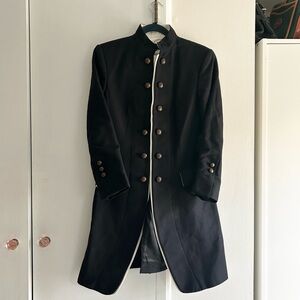 Zara Basic, wool blend military equestrian long coat